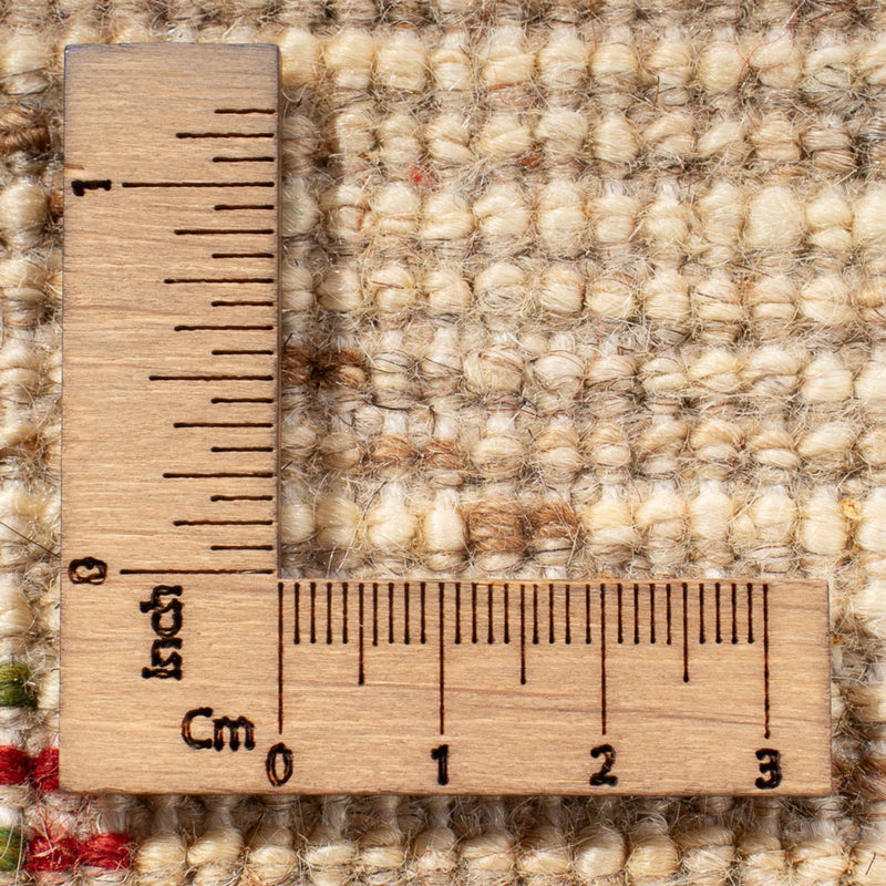 Gabbeh Persisch Teppich 77x121cm - Perserteppich Wollteppich - naturweiß