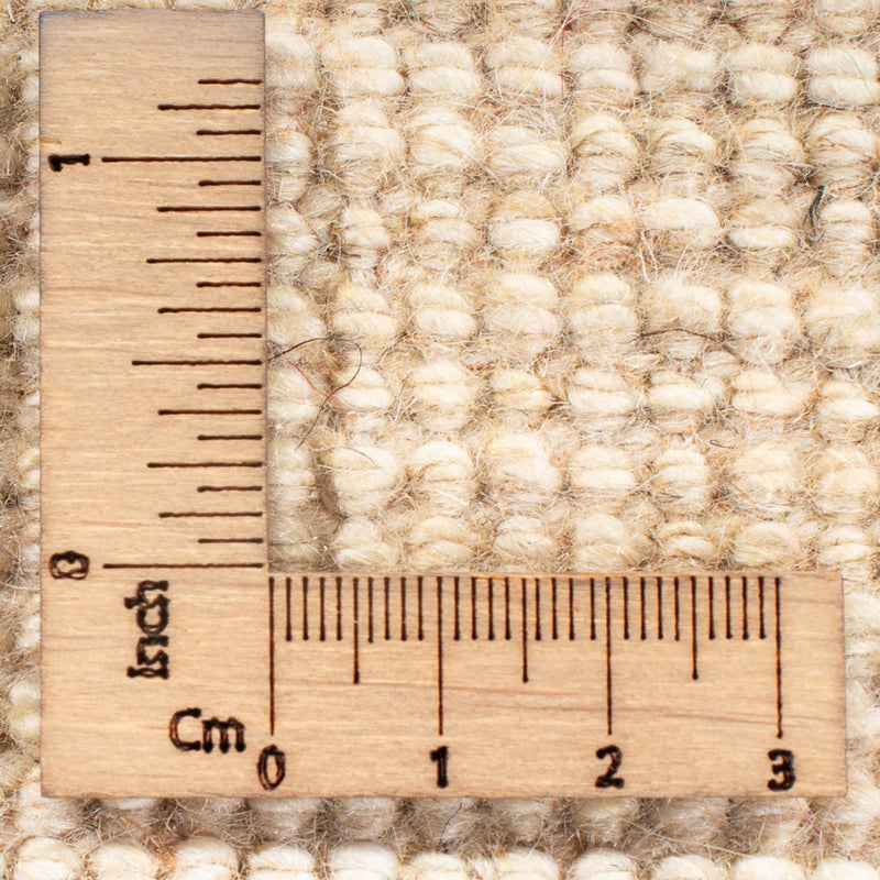 Gabbeh Persisch Teppich 82x247cm - Perserteppich Wollteppich - naturweiß