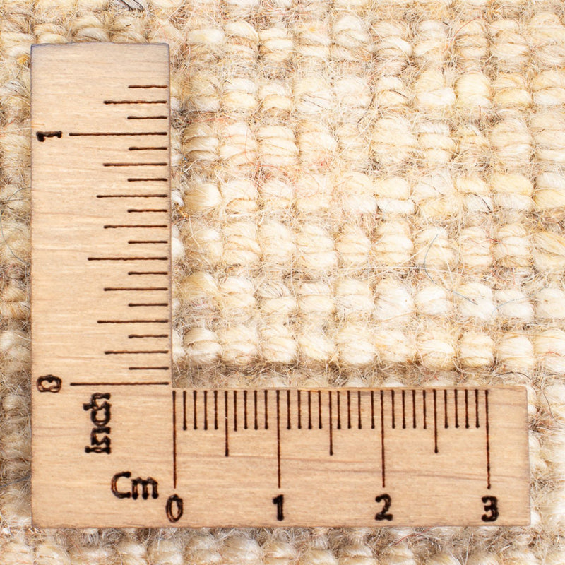 Gabbeh Persisch Teppich 83x193cm - Perserteppich Wollteppich - naturweiß