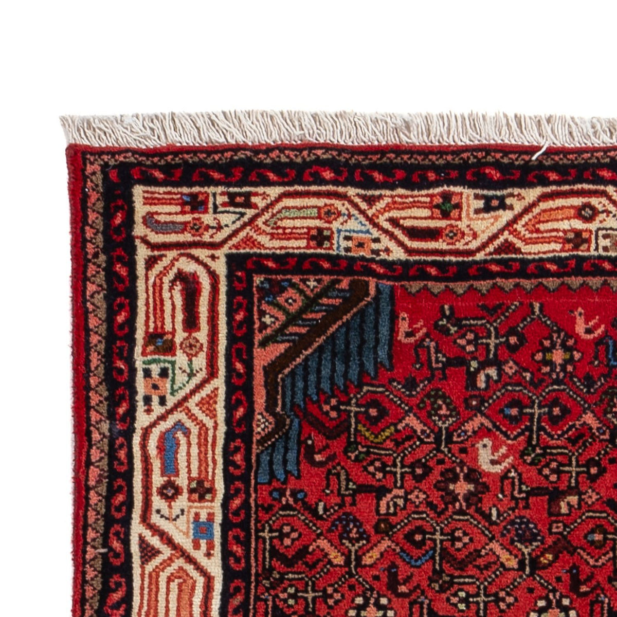 Sarough Teppich 79x185cm - Perserteppich - dunkelrot