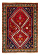 Ghashghai Teppich 94x128cm - Perserteppich - rot