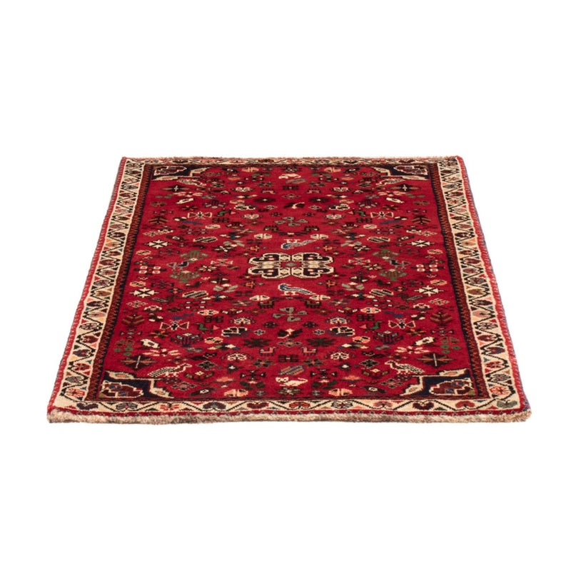 Abadeh Teppich 73x109cm - Perserteppich - dunkelrot