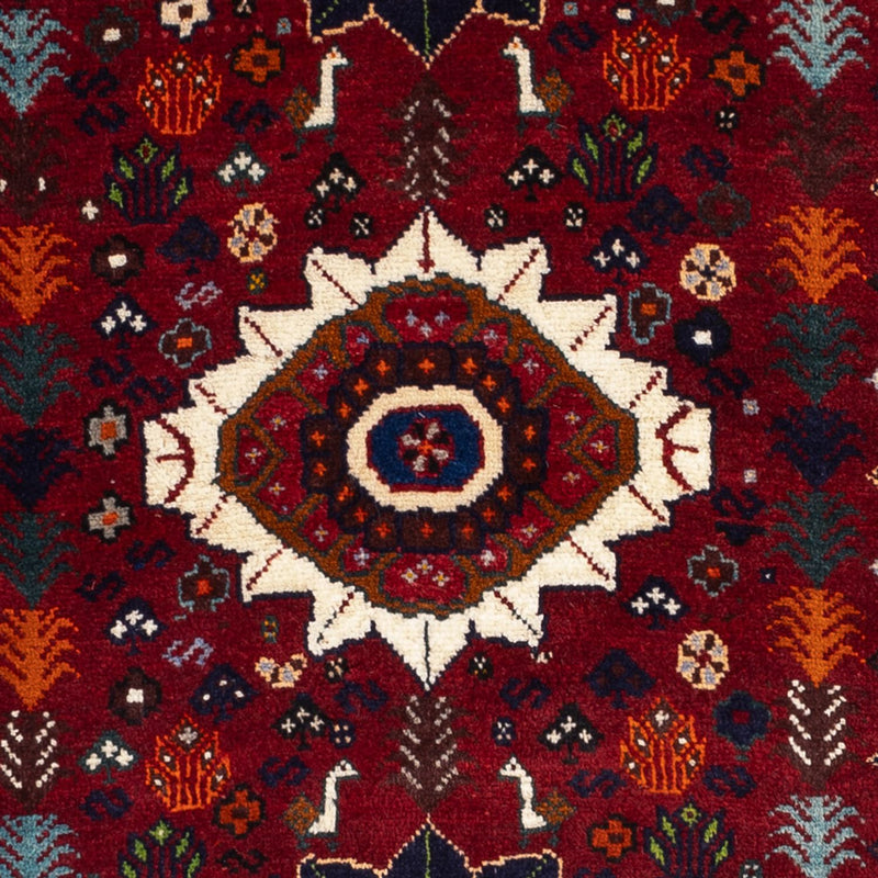 Ghashghai Teppich 77x143cm - Perserteppich - dunkelrot