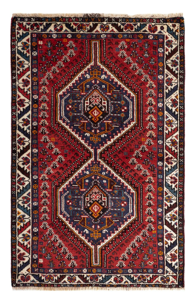 Ghashghai Teppich 84x133cm - Perserteppich - dunkelrot