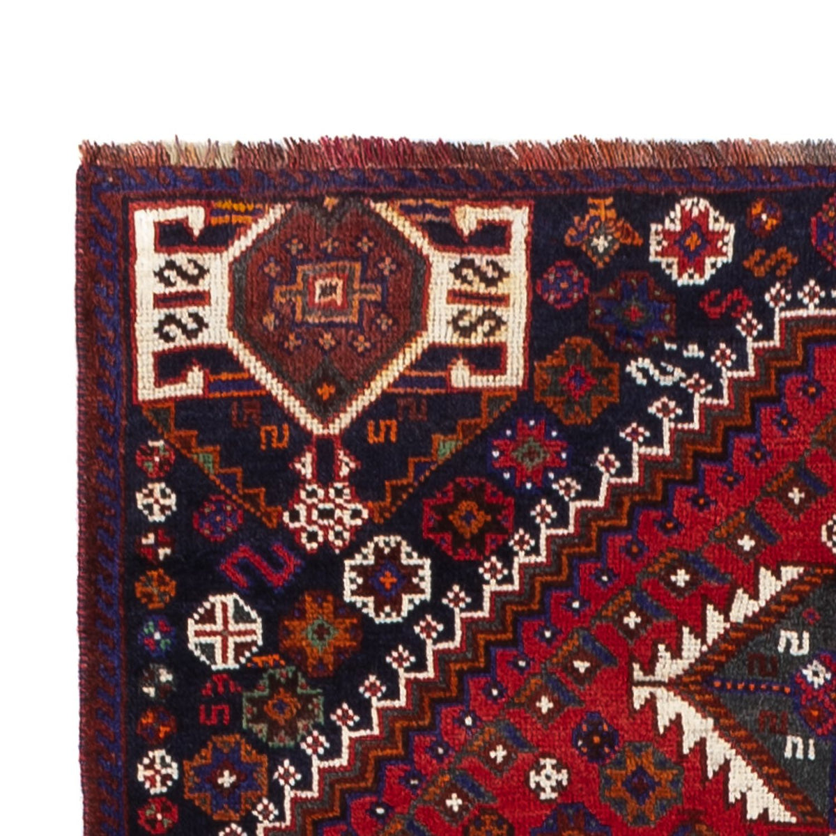Ghashghai Teppich 129x226cm - Perserteppich - rot