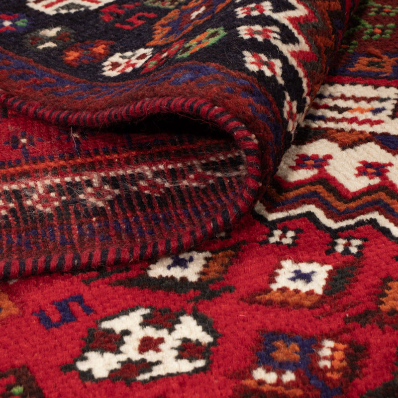 Ghashghai Teppich 129x226cm - Perserteppich - rot