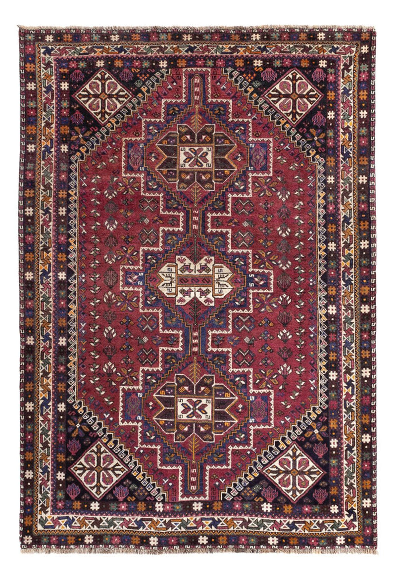 Ghashghai Teppich 180x254cm - Perserteppich - dunkelrot