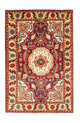 Heriz Teppich 99x145cm - Perserteppich - rot