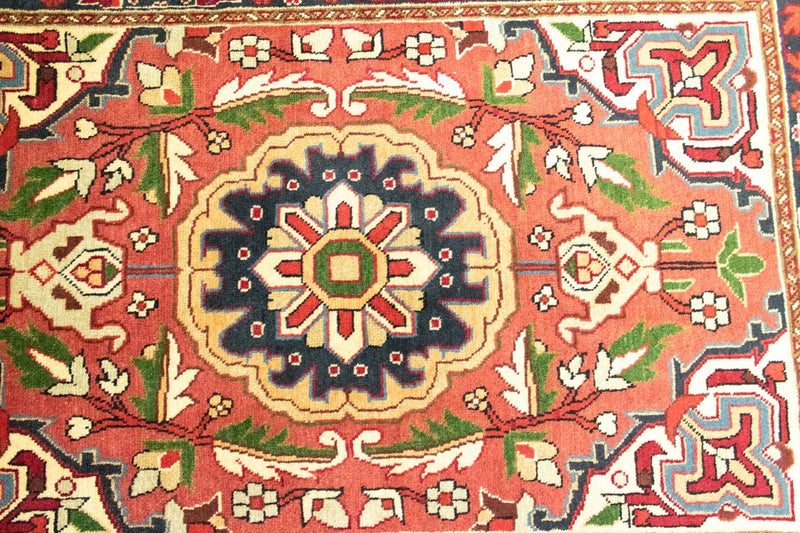 Heriz Teppich 98x151cm - Perserteppich - rot
