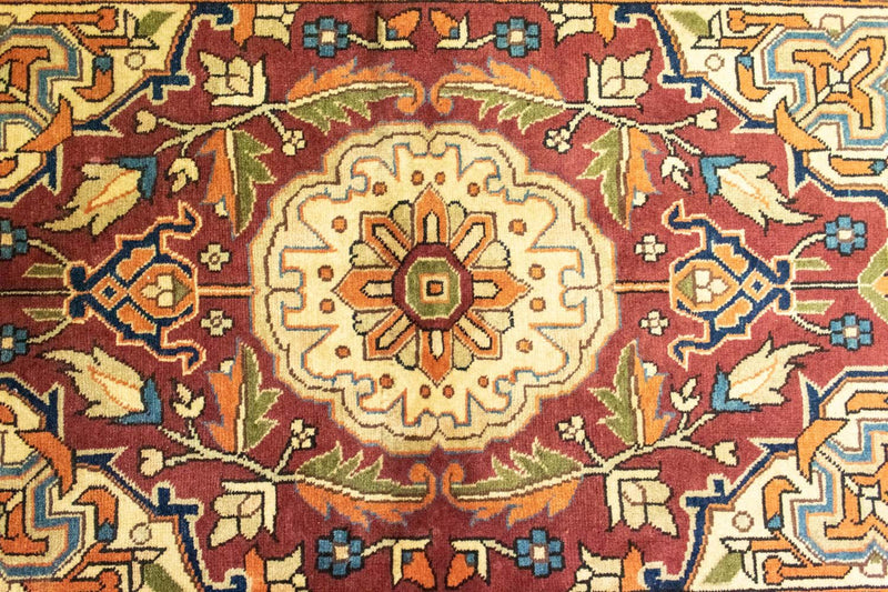 Heriz Teppich 102x150cm - Perserteppich - braun