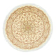 Täbriz - 60 Raj Teppich 148x148cm - Perserteppich - beige