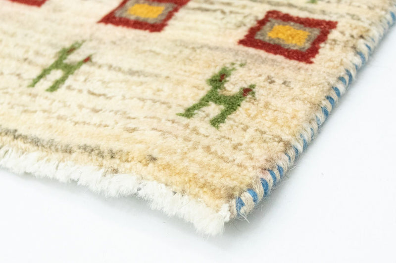 Gabbeh Persisch Teppich 40x60cm - Perserteppich Wollteppich - mehrfarbig