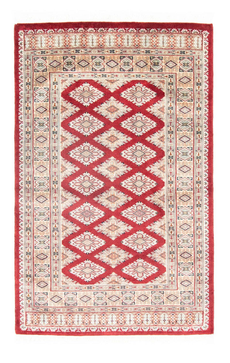 Pakistan Teppich 78x124cm - Orientteppich - rot