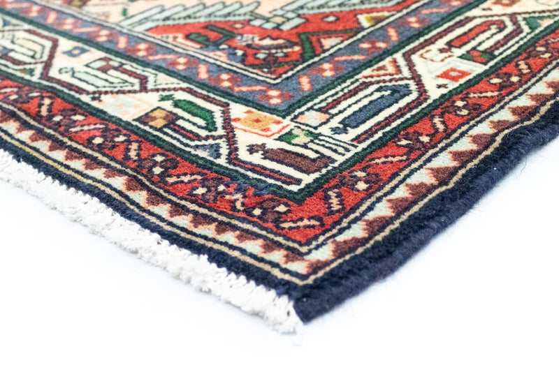 Hamadan Teppich 99x155cm - Perserteppich - blau