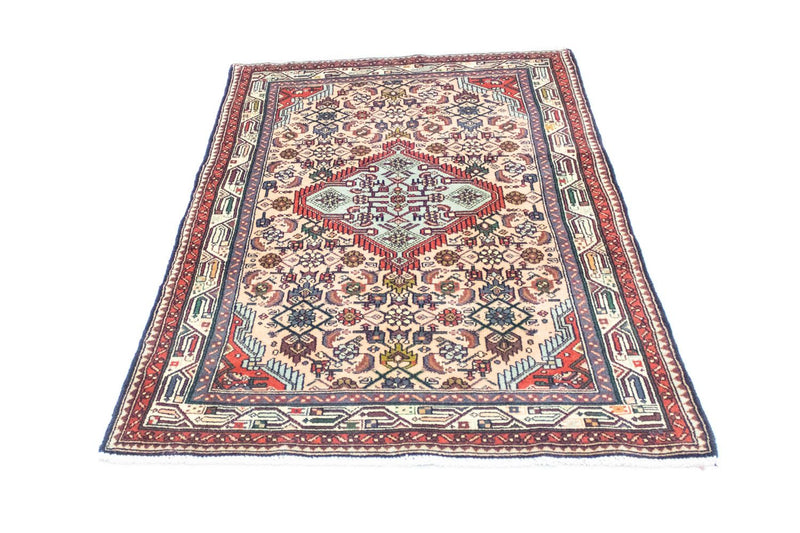 Hamadan Teppich 99x155cm - Perserteppich - blau