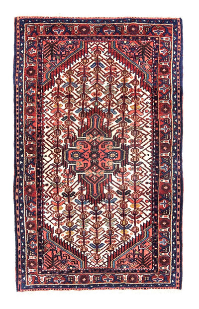 Hamadan Teppich 84x136cm - Perserteppich - rot