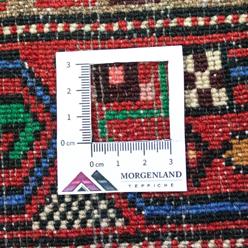 Hamadan Teppich 80x142cm - Perserteppich - rot