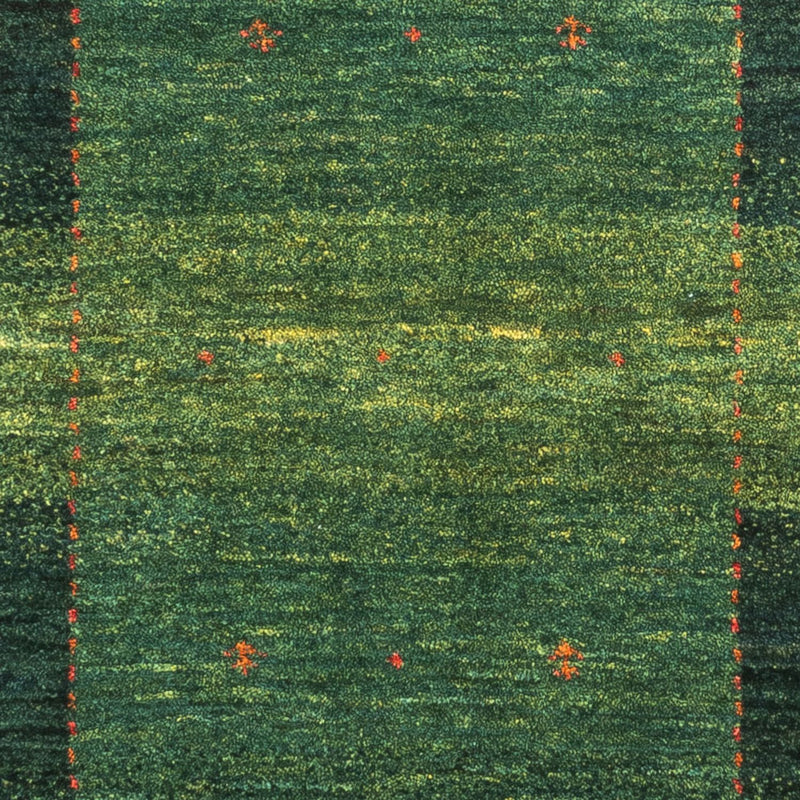 Loribaft Teppich Perser 79x120cm - Orientteppich - grün
