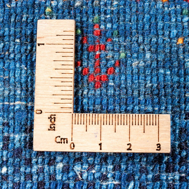 Gabbeh Teppich - Loribaft Perser - 84 x 129 cm - blau