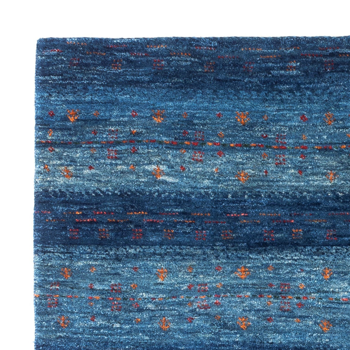 Loribaft Teppich Perser 100x112cm - Orientteppich - blau
