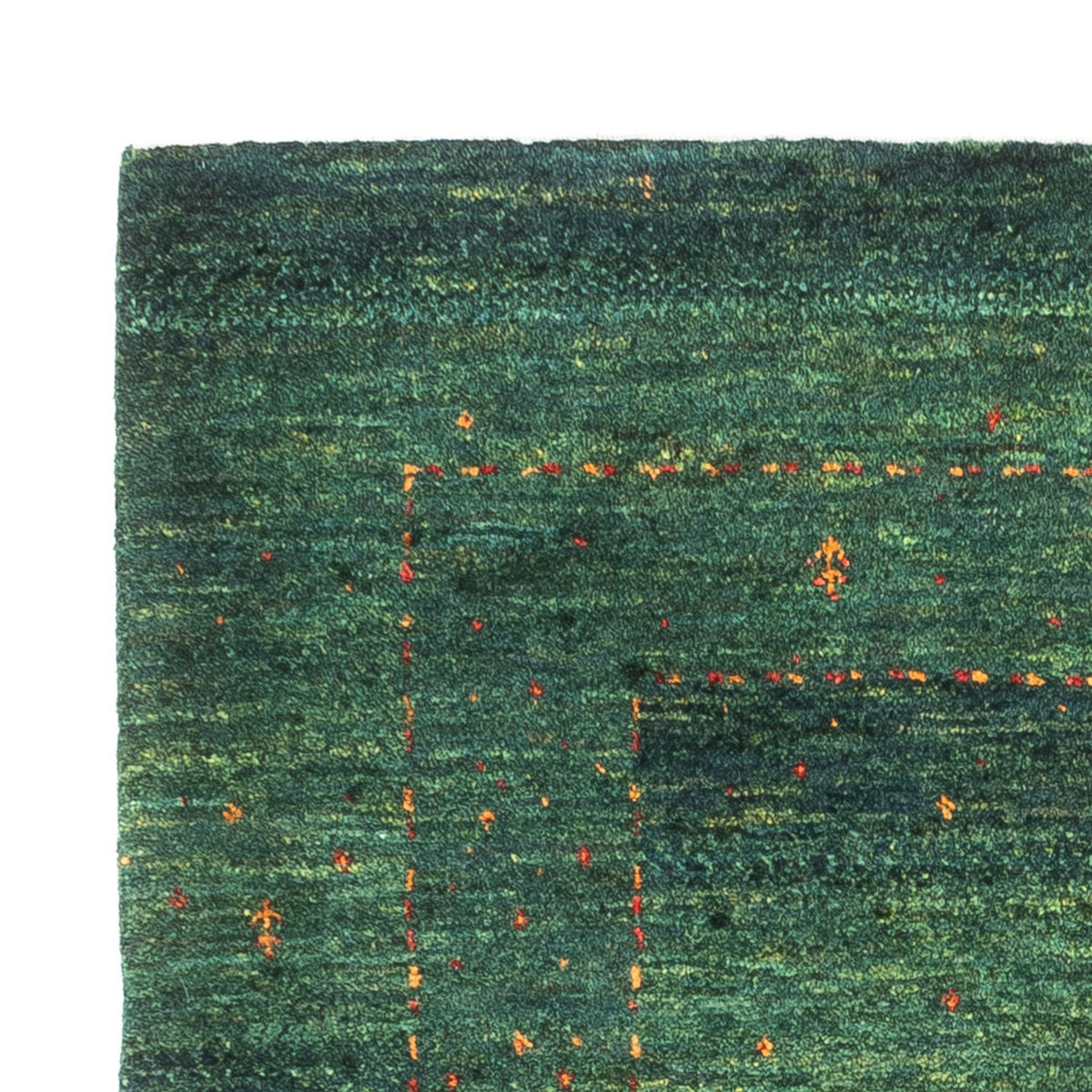 Loribaft Teppich Perser 86x119cm - Orientteppich - grün