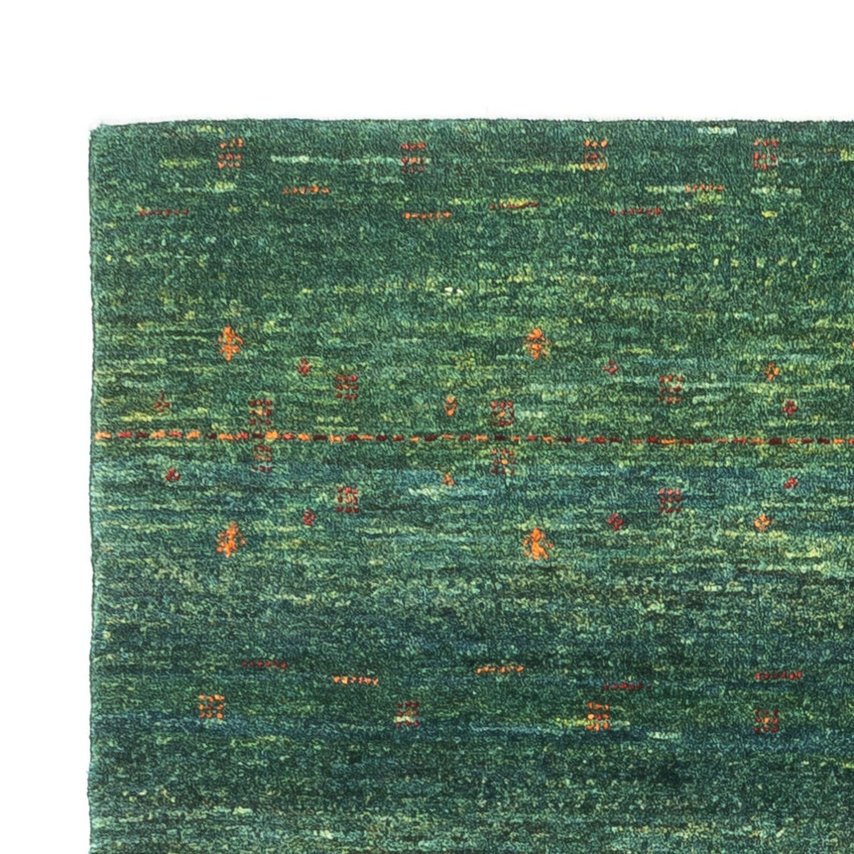 Loribaft Teppich Perser 82x127cm - Orientteppich - grün