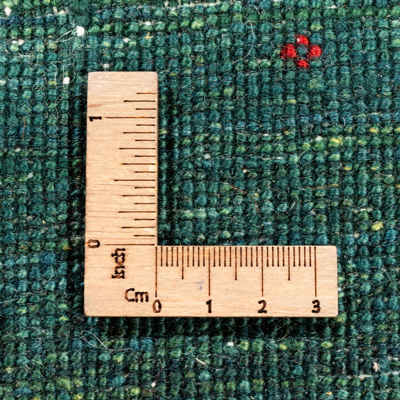 Loribaft Teppich Perser 86x117cm - Orientteppich - grün