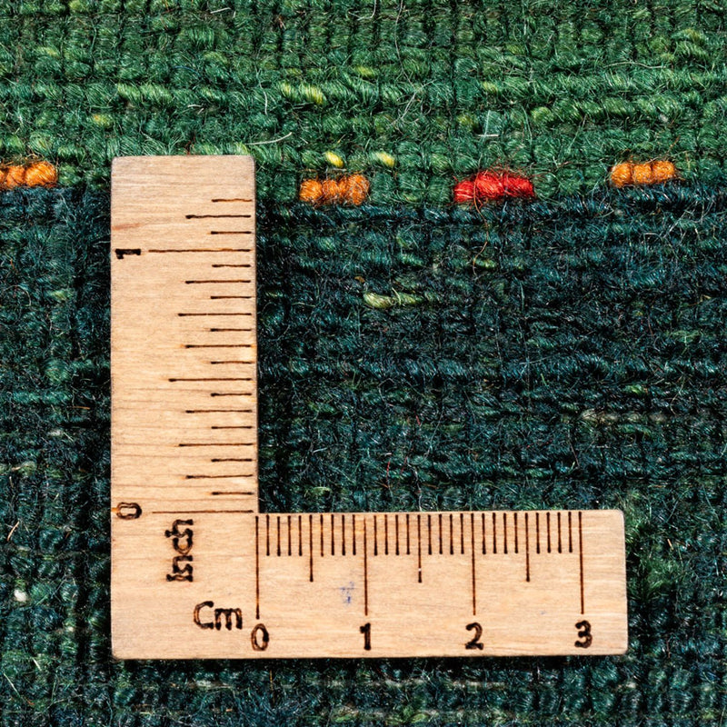 Gabbeh Teppich - Loribaft Perser - 170 x 229 cm - grün