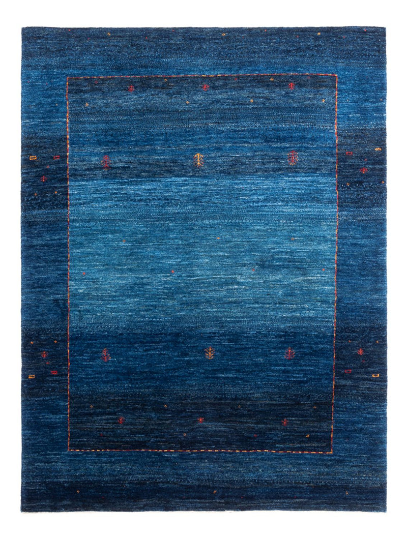 Gabbeh Teppich - Loribaft Perser - 120 x 162 cm - blau