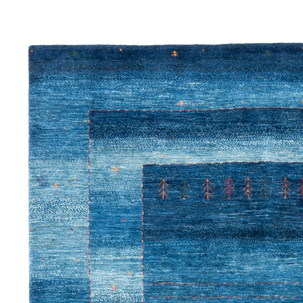 Gabbeh Teppich - Loribaft Perser - 195 x 302 cm - blau