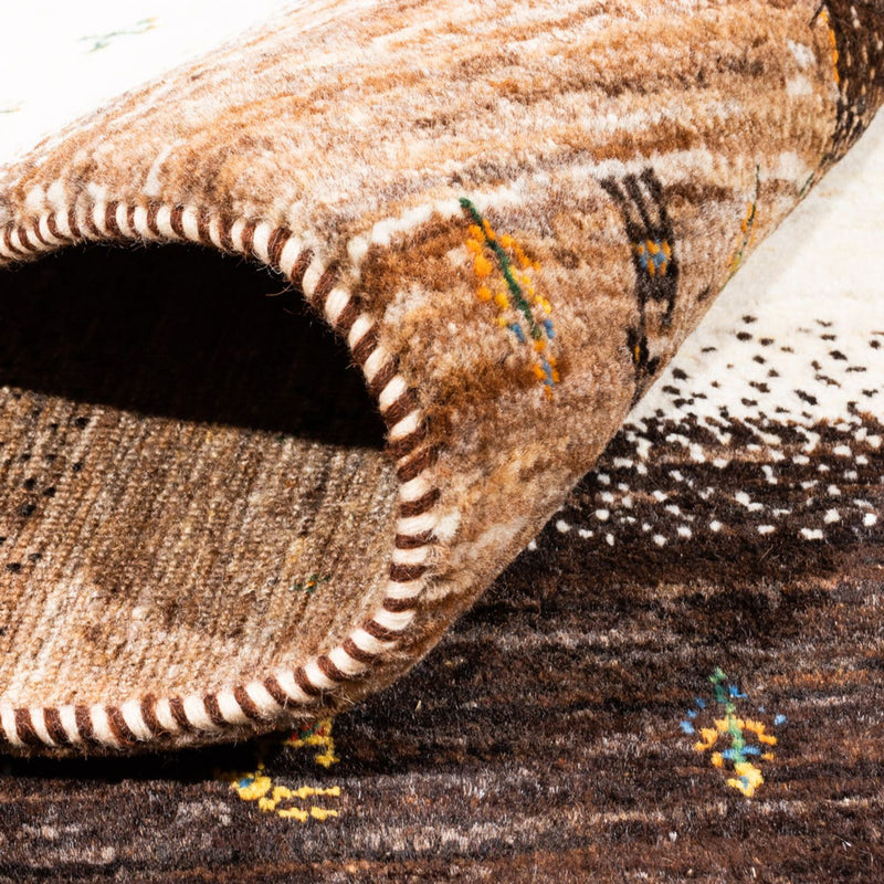 Gabbeh Teppich - Loribaft Perser - 179 x 233 cm - natur