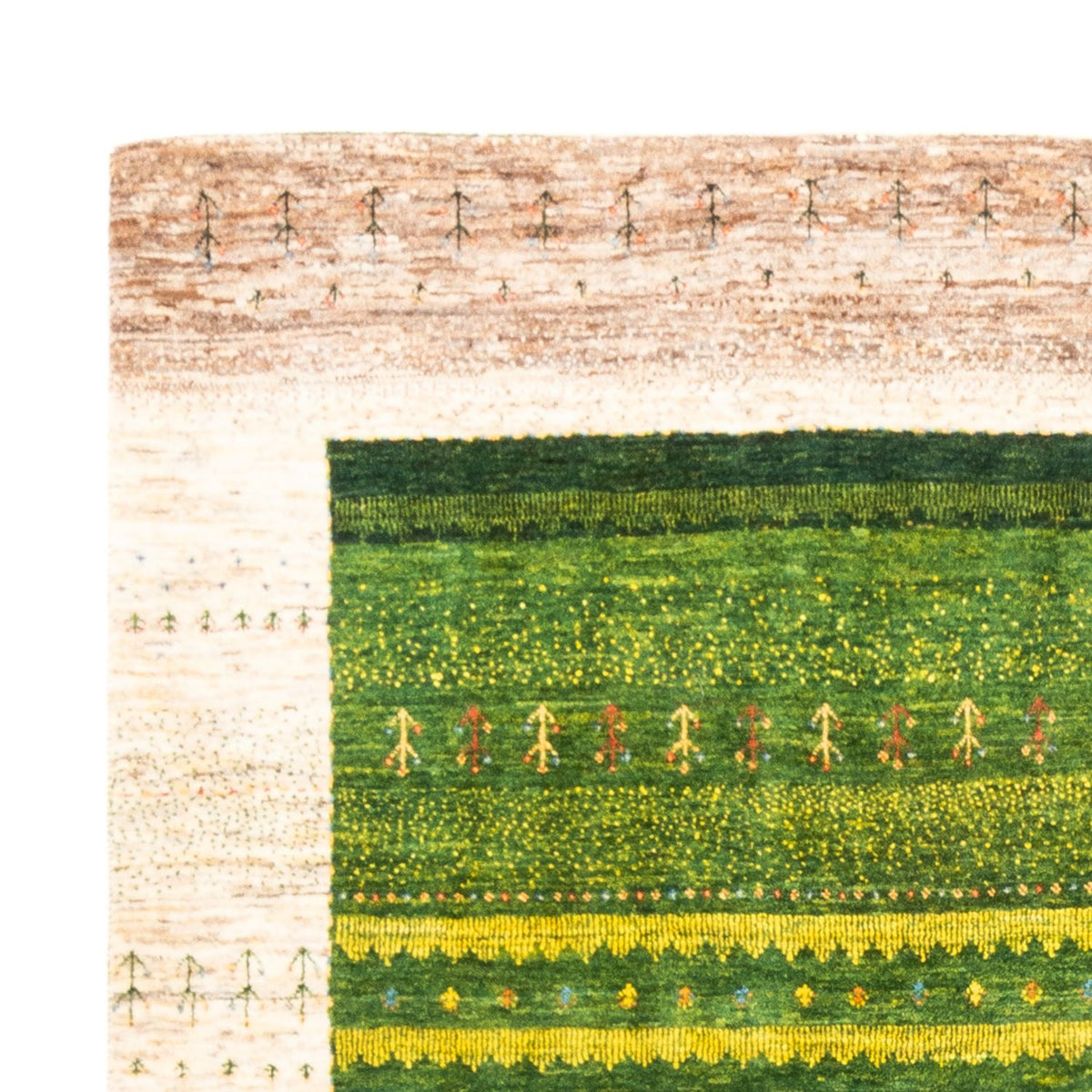 Loribaft Teppich Perser 180x238cm - Orientteppich - grün