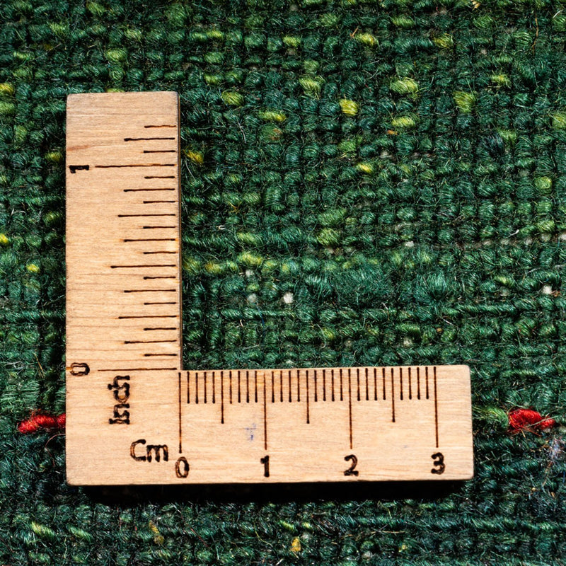 Gabbeh Teppich - Loribaft Perser - 127 x 187 cm - grün