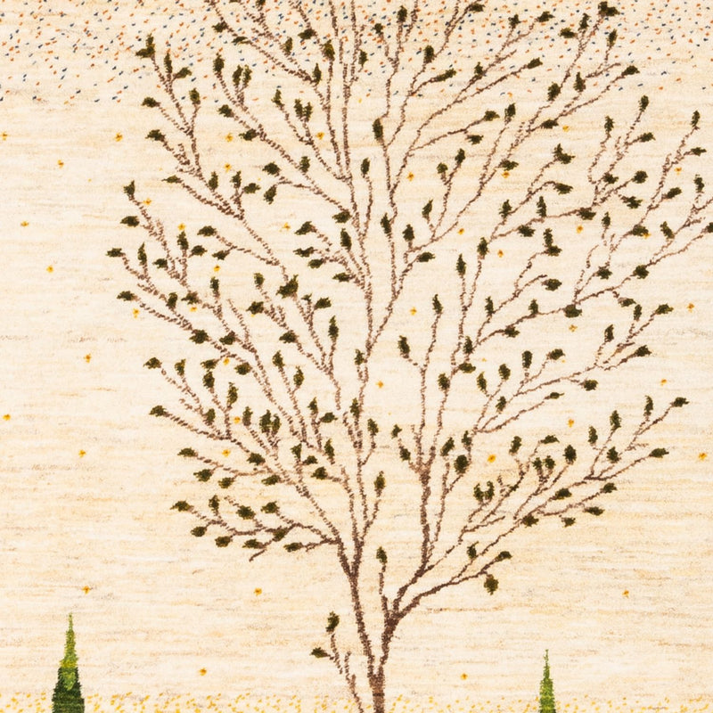 Gabbeh Teppich - Loribaft Perser - 129 x 175 cm - gold