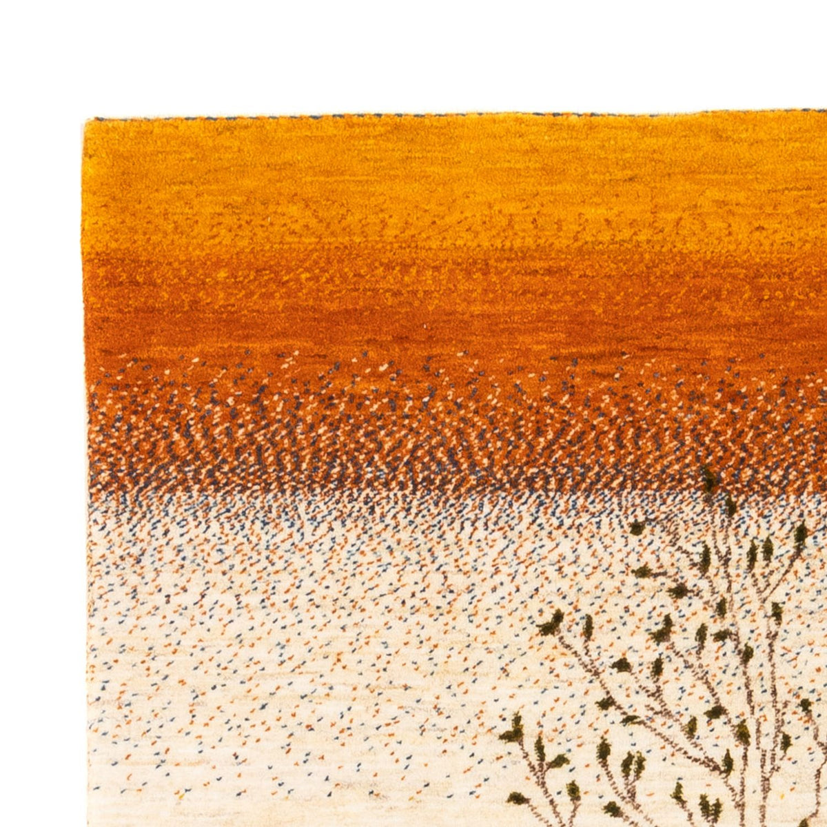 Gabbeh Teppich - Loribaft Perser - 129 x 175 cm - gold