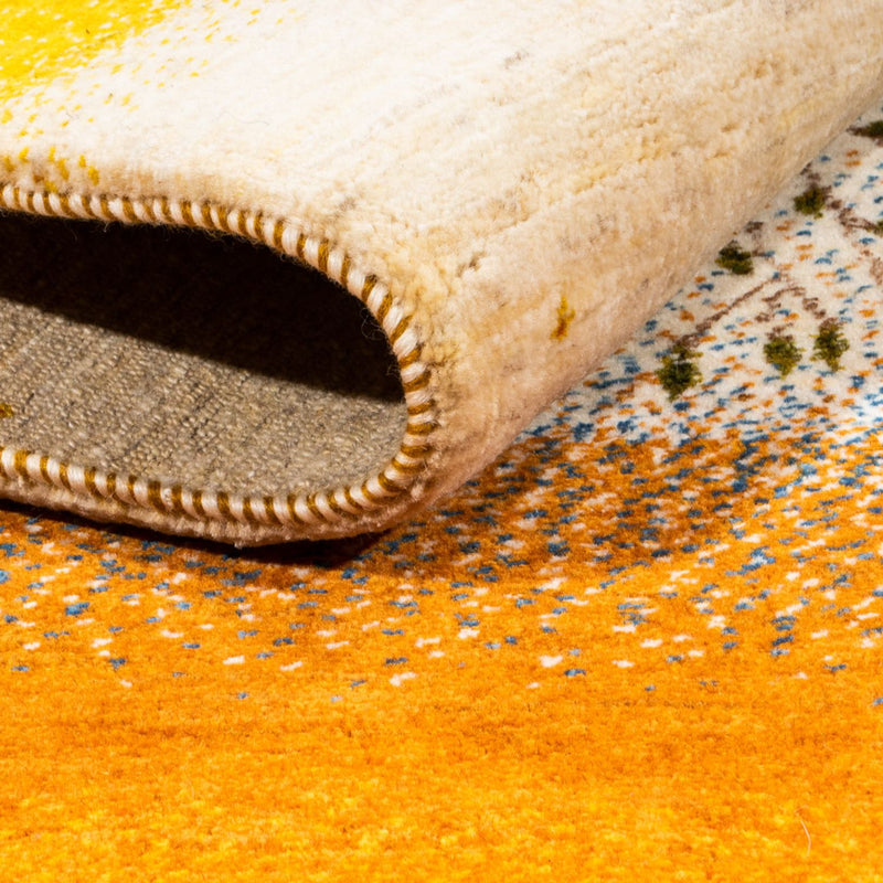 Gabbeh Teppich - Loribaft Perser - 129 x 175 cm - gold