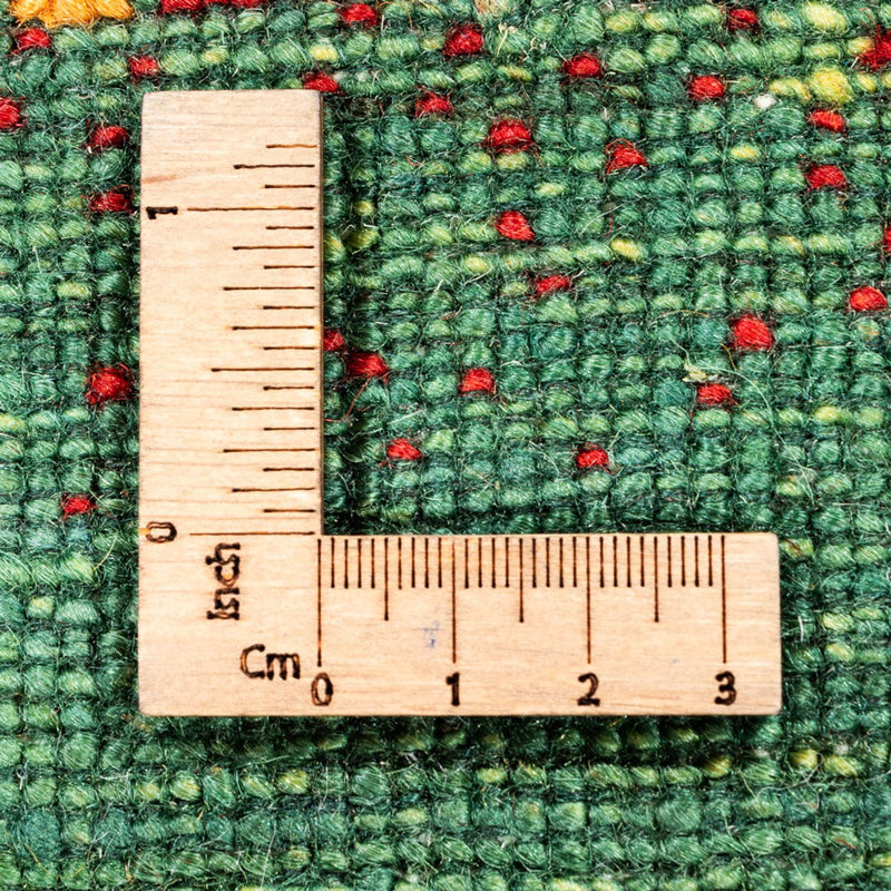 Loribaft Teppich Perser 80x122cm - Orientteppich - grün