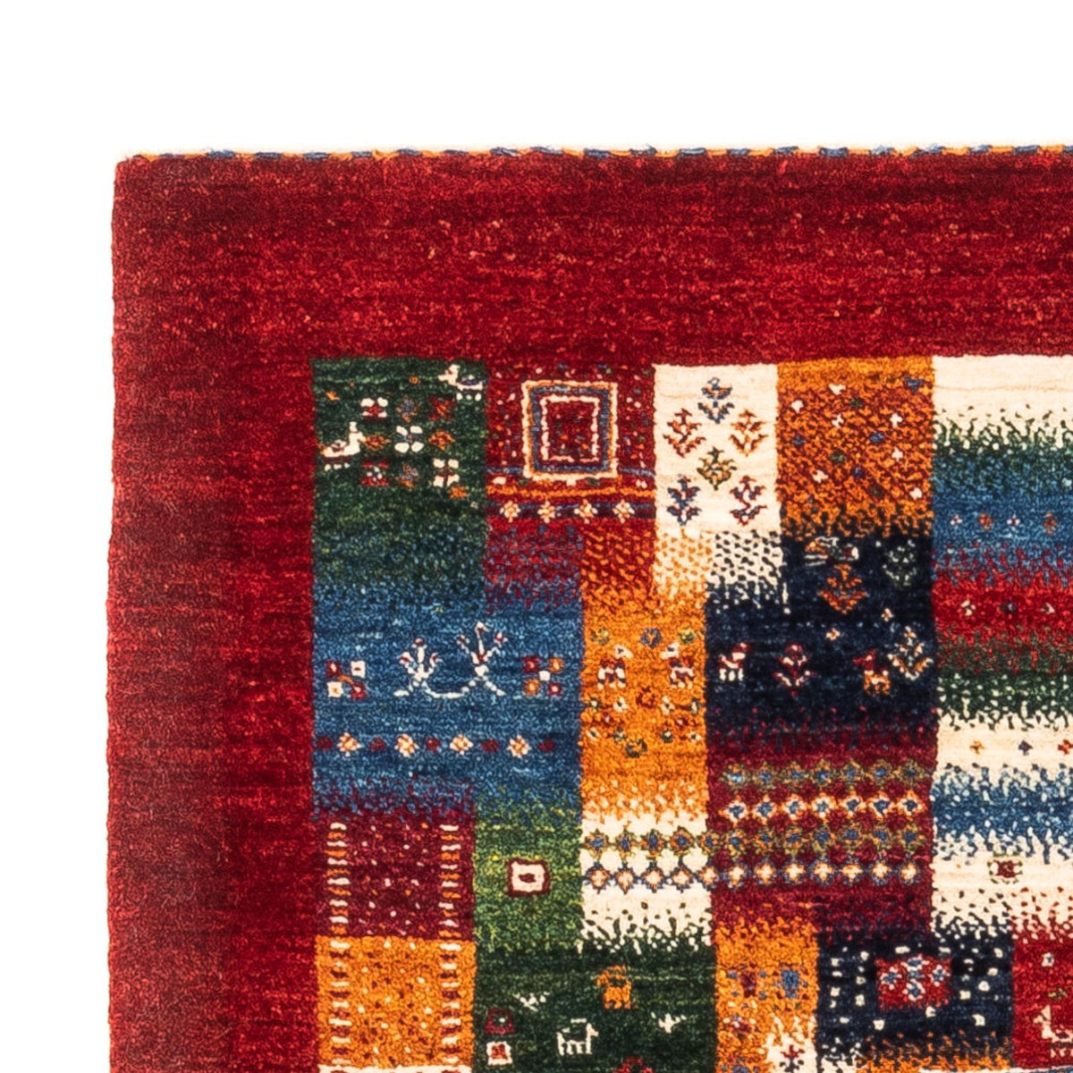 Loribaft Teppich Perser 89x123cm - Orientteppich - mehrfarbig