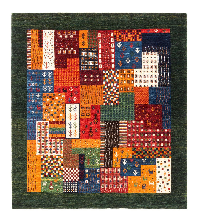Loribaft Teppich Perser 122x130cm - Orientteppich - mehrfarbig