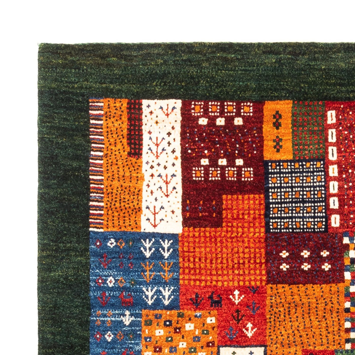 Loribaft Teppich Perser 122x130cm - Orientteppich - mehrfarbig
