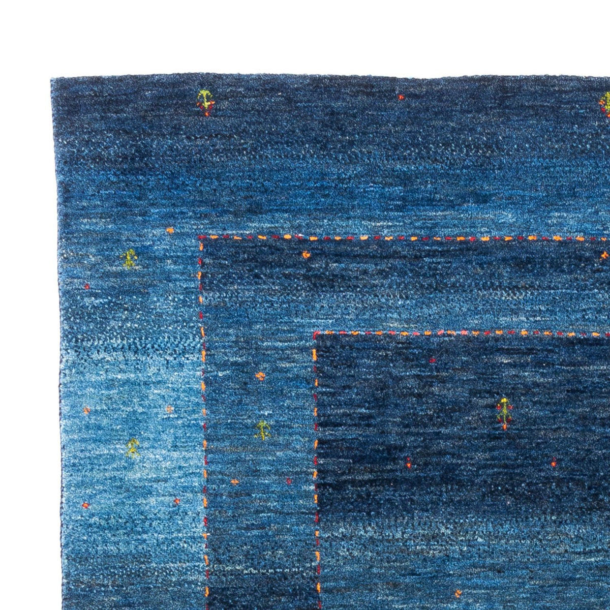 Gabbeh Teppich - Loribaft Perser - 144 x 213 cm - blau