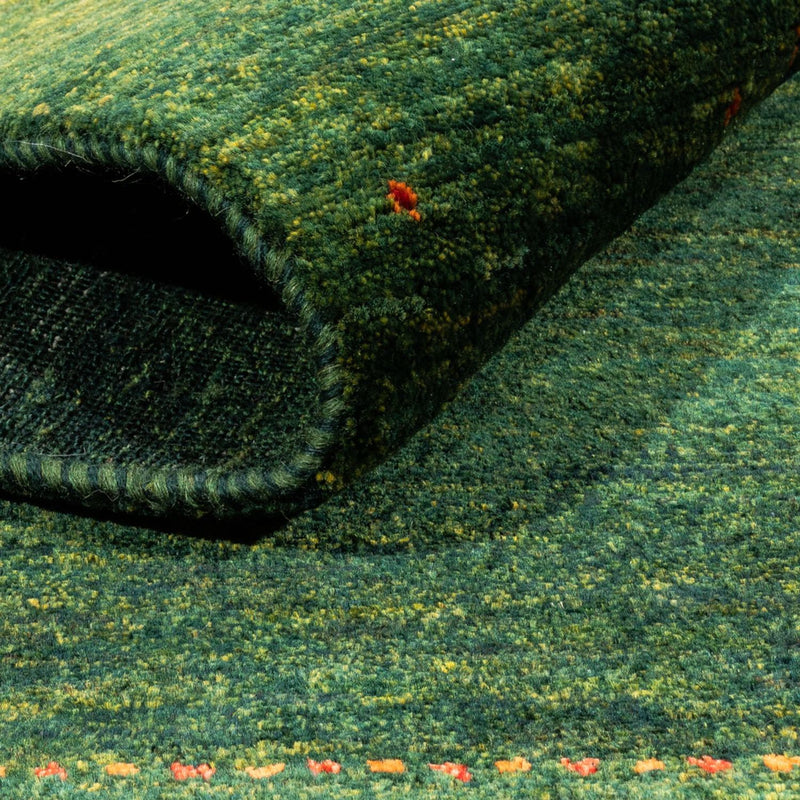 Gabbeh Teppich - Loribaft Perser - 160 x 200 cm - grün