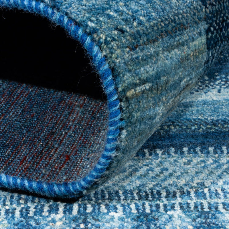 Loribaft Teppich Perser 158x198cm - Orientteppich - blau