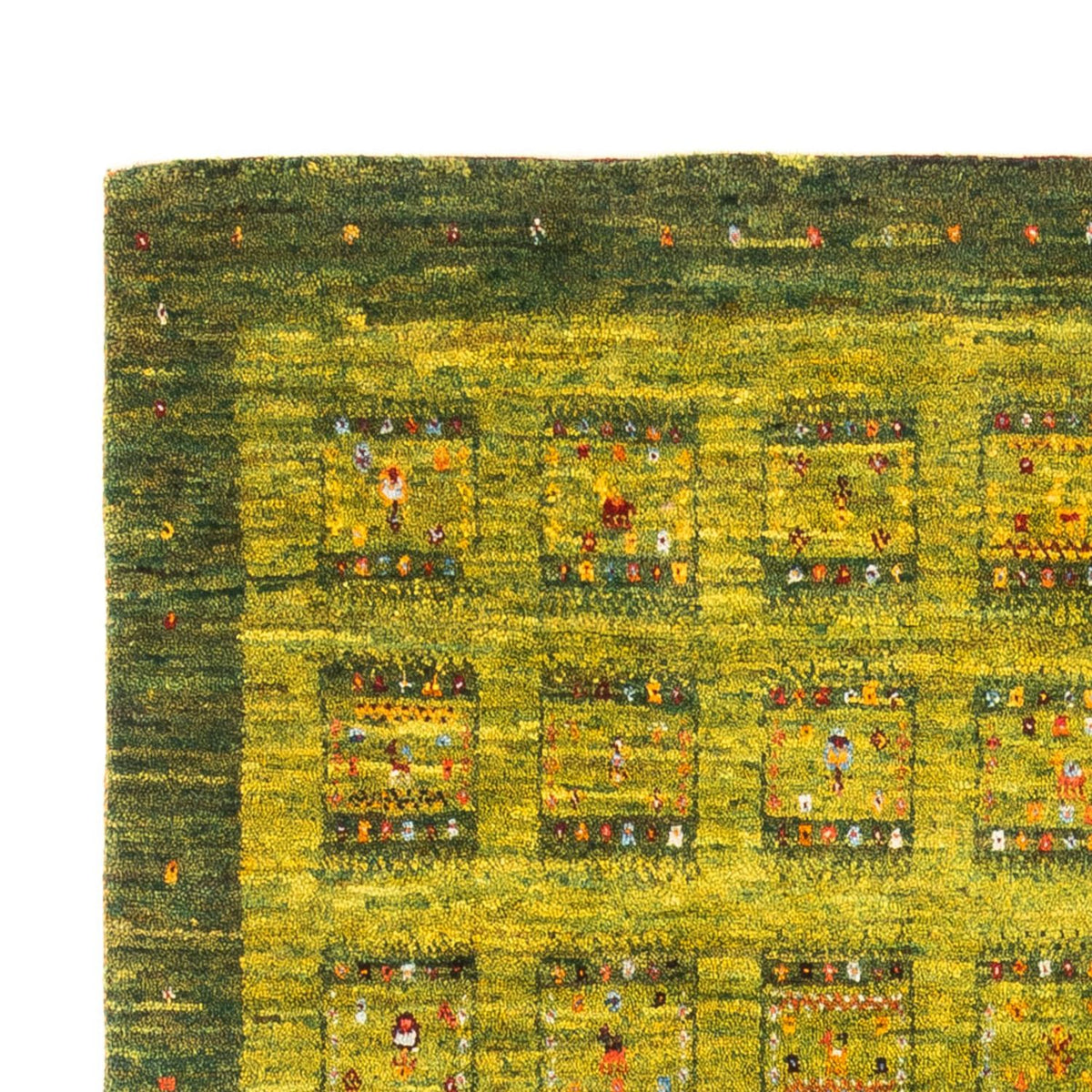 Loribaft Teppich Perser 108x157cm - Orientteppich - hellgrün