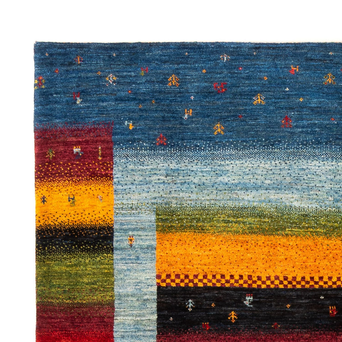 Loribaft Teppich Perser 148x210cm - Orientteppich - mehrfarbig