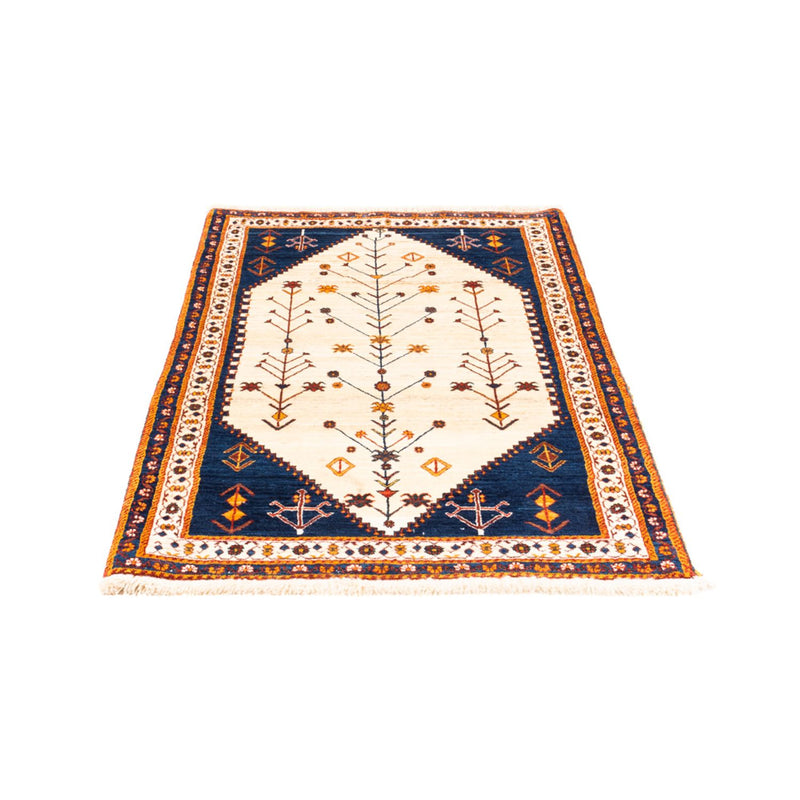 Gabbeh Persisch Teppich 87x160cm - Perserteppich Wollteppich - beige