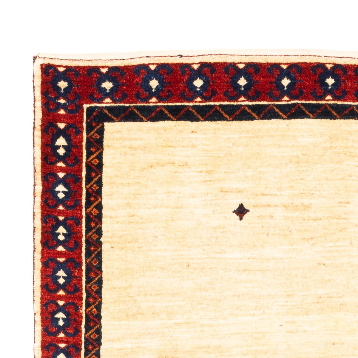 Gabbeh Persisch Teppich 140x210cm - Perserteppich Wollteppich - beige