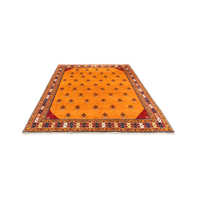 Gabbeh Persisch Teppich 177x237cm - Perserteppich Wollteppich - gold