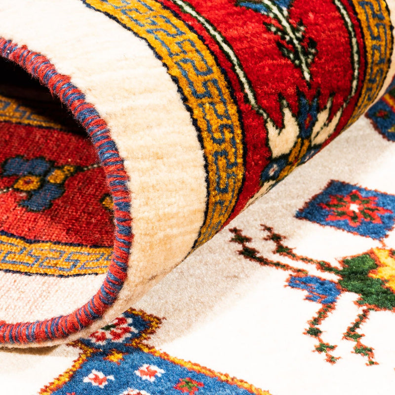Gabbeh Persisch Teppich 153x205cm - Perserteppich Wollteppich - mehrfarbig