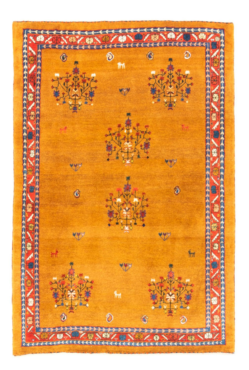 Gabbeh Teppich - Perser - 100 x 150 cm - gold